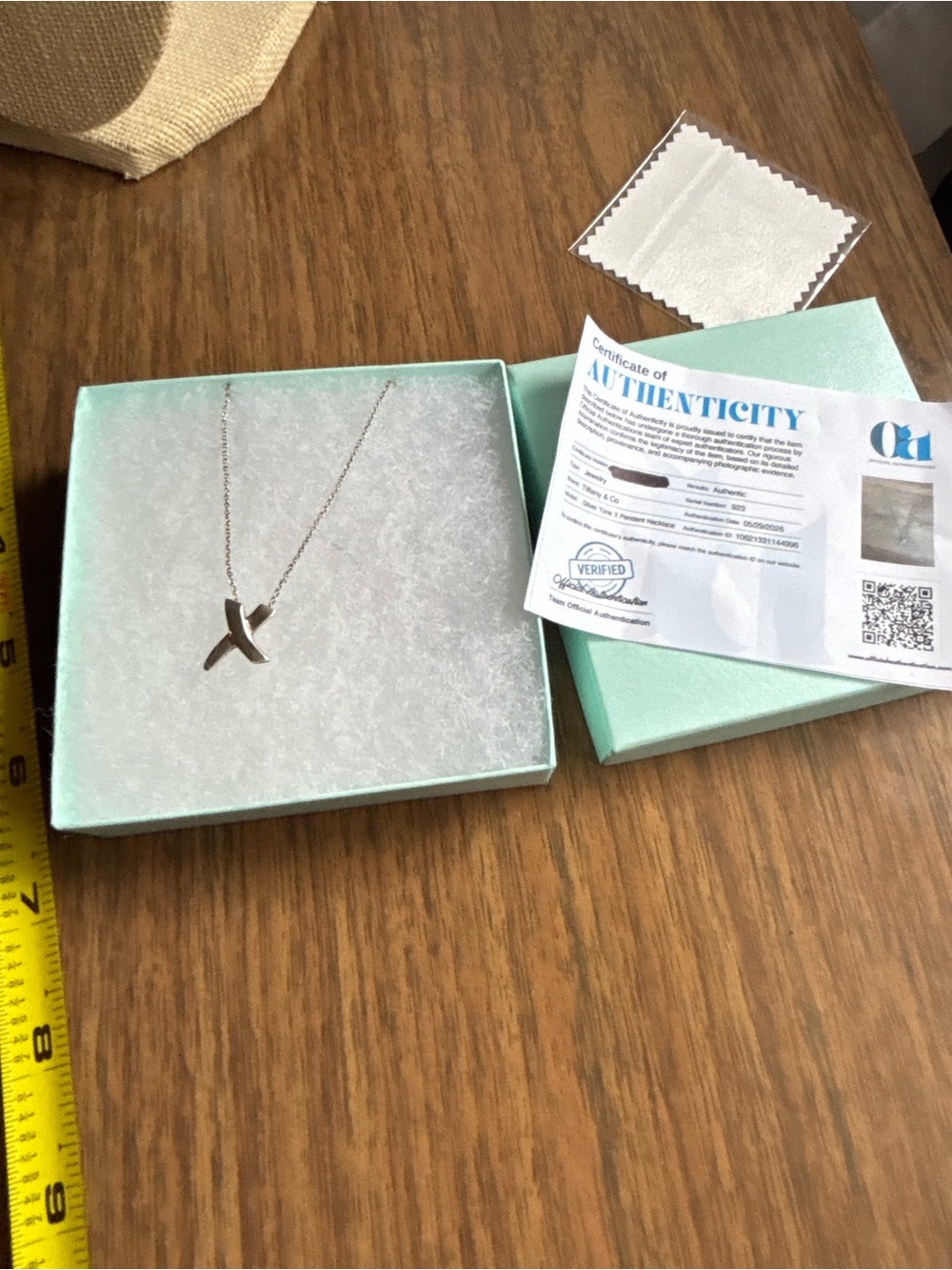 Tiffany & Co. Paloma Picasso Graffiti X Pendant Necklace